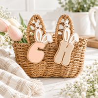 Personalized Bunny Initial Easter Basket Tag - Charlie + Pine