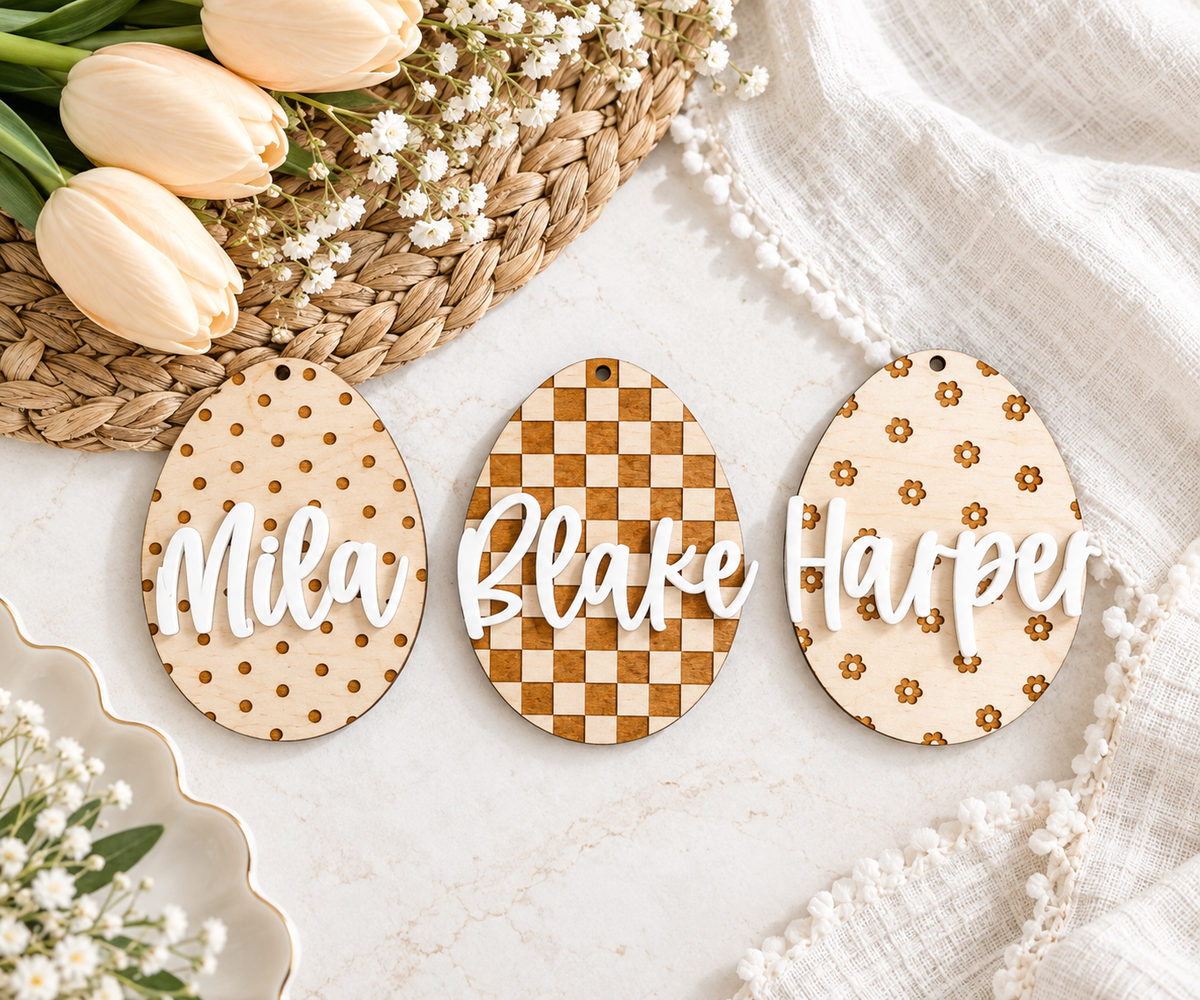Personalized Easter Basket Tag - Charlie + Pine