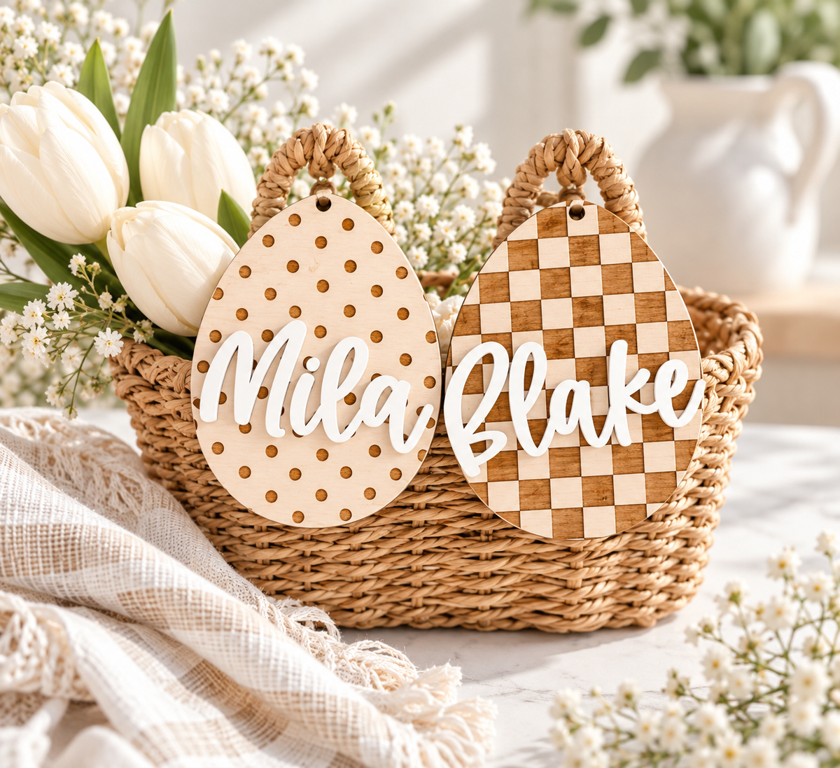 Personalized Easter Basket Tag - Charlie + Pine
