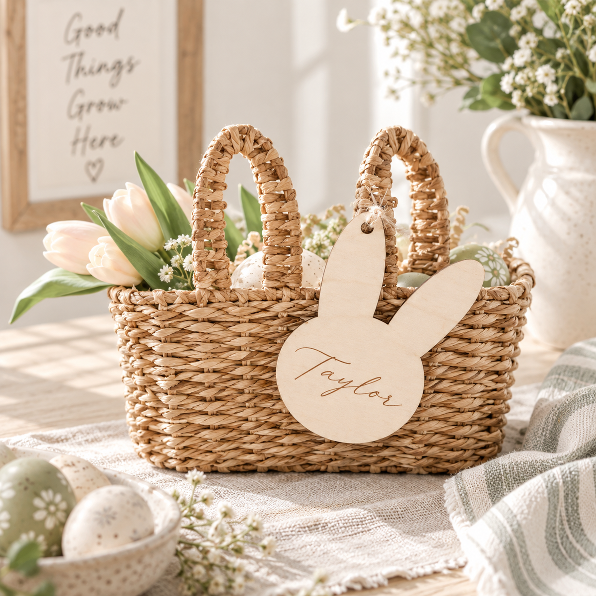 Personalized Easter Basket Name Tags - Charlie + Pine