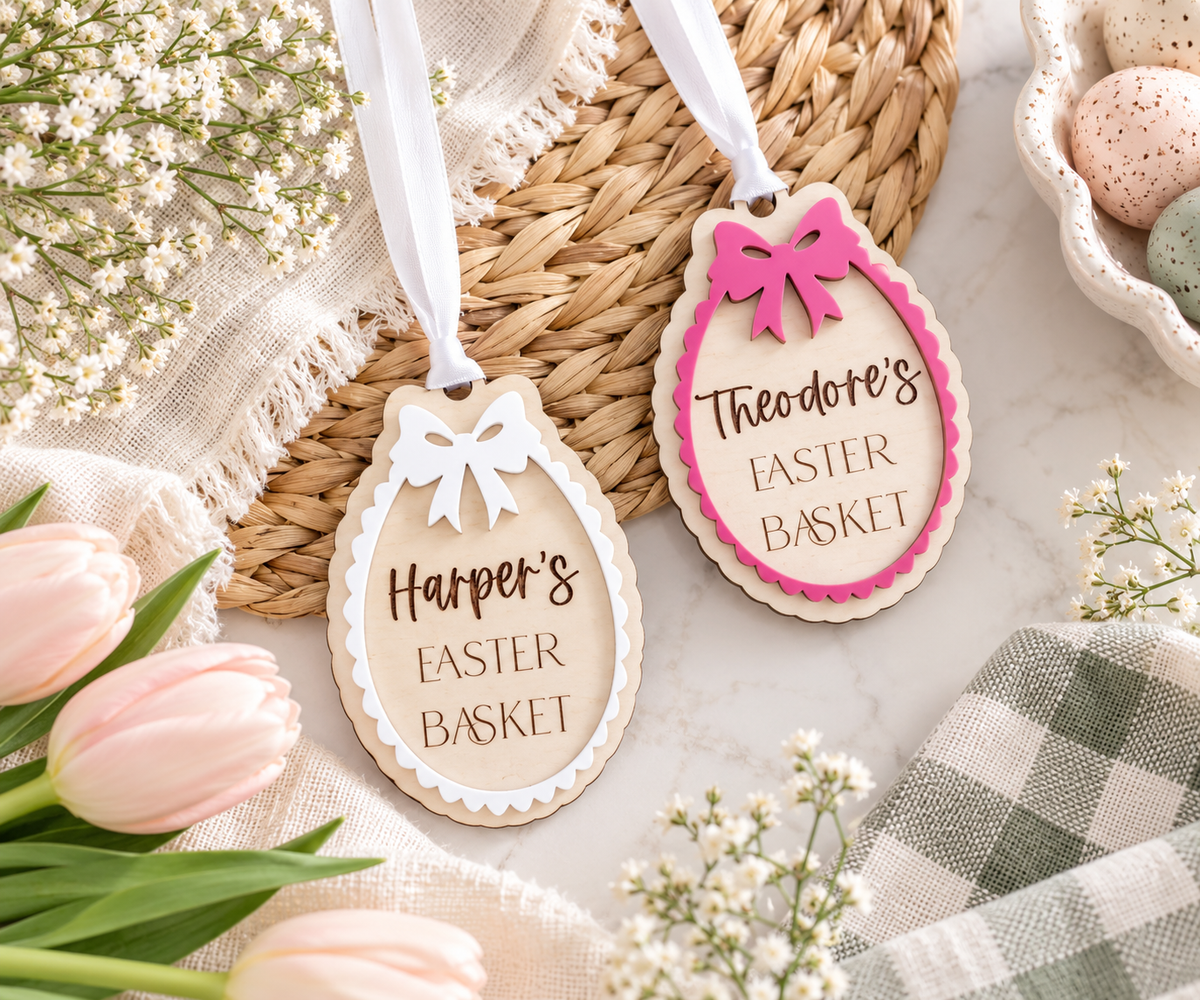 Custom Easter Basket Name Tag - Charlie + Pine