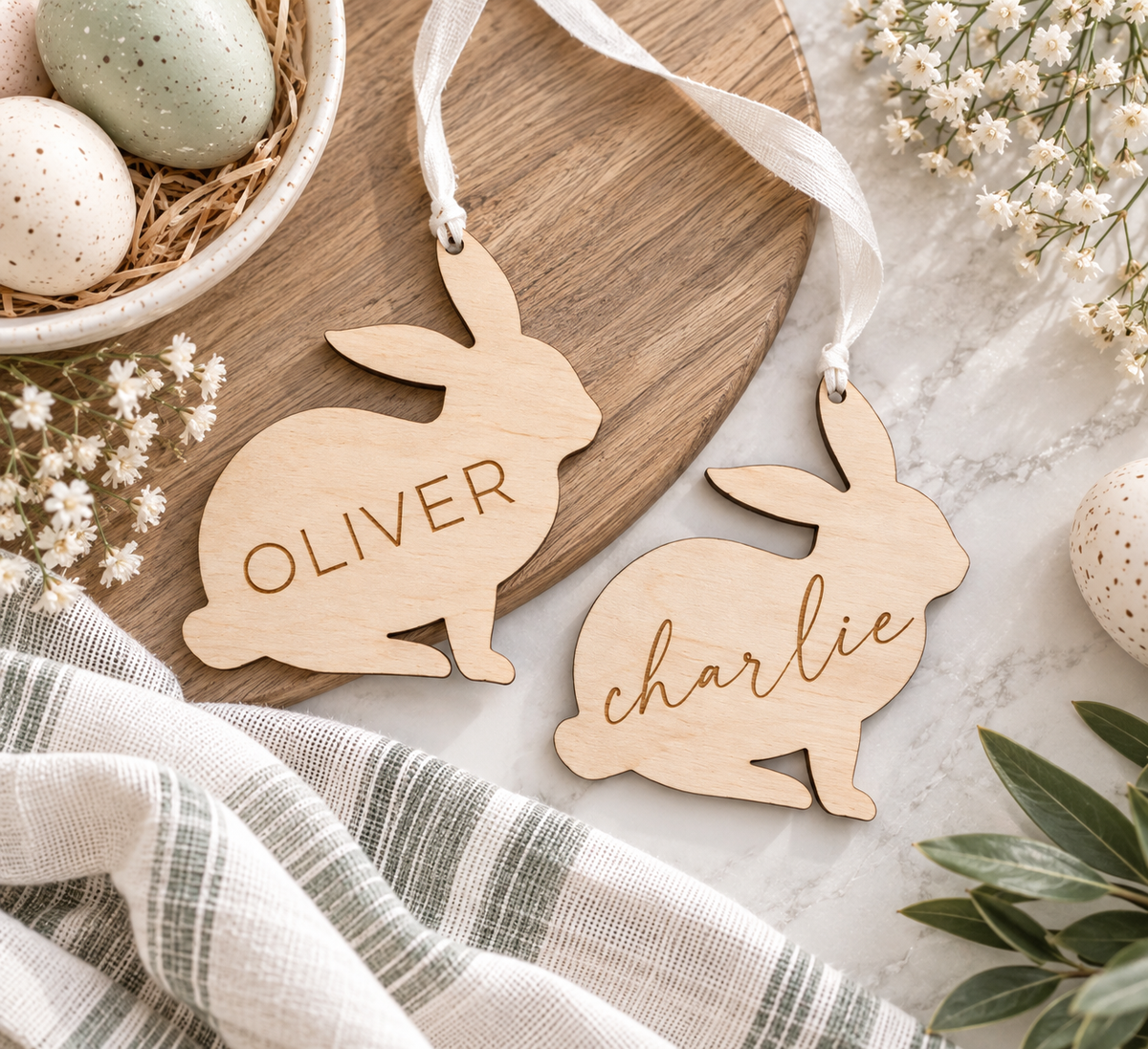 Easter Basket Name Tags - Charlie + Pine