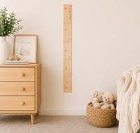 Personalized Wooden Growth Chart Ruler – Kids Height Chart for Wall - Charlie + Pine