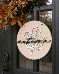 Autumn Door Hanger Sign - Charlie + Pine