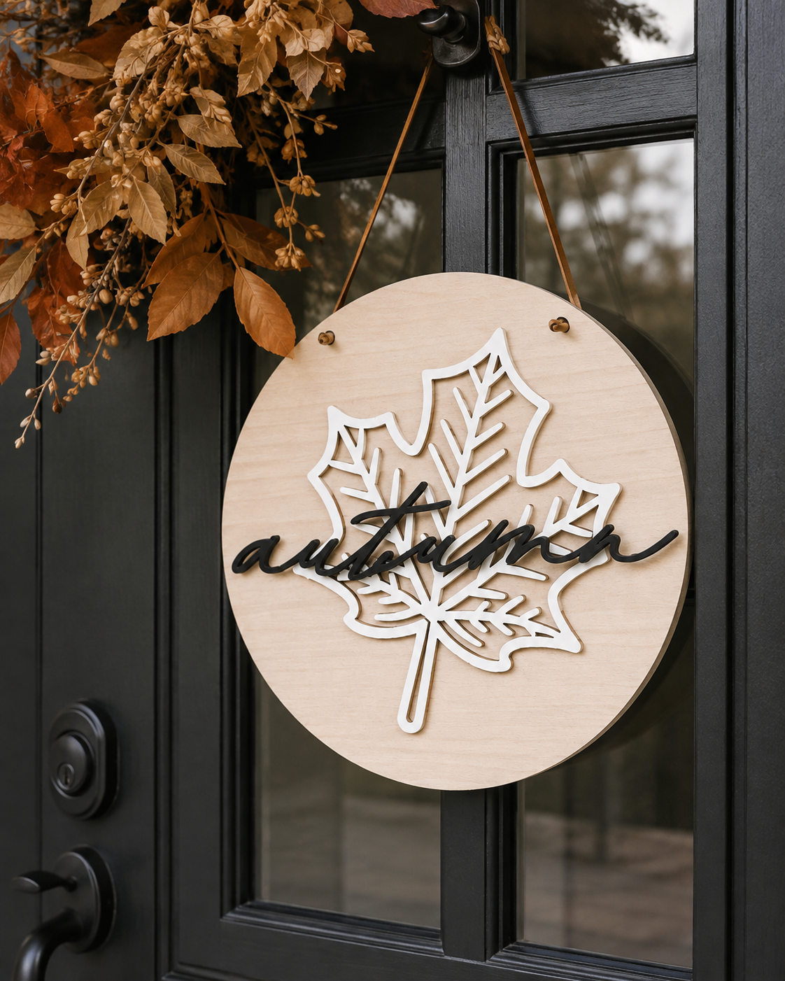 Autumn Door Hanger Sign - Charlie + Pine