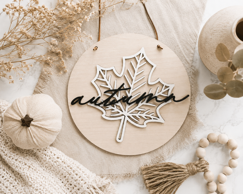 Autumn Door Hanger Sign - Charlie + Pine