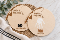 Handprint Fishing Sign for Dad | Gift from Kids - Charlie + Pine