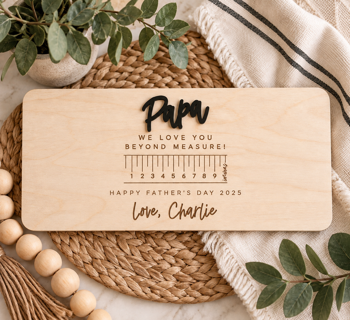 Father’s Day Handprint Keepsake | Gift from Kids - Charlie + Pine