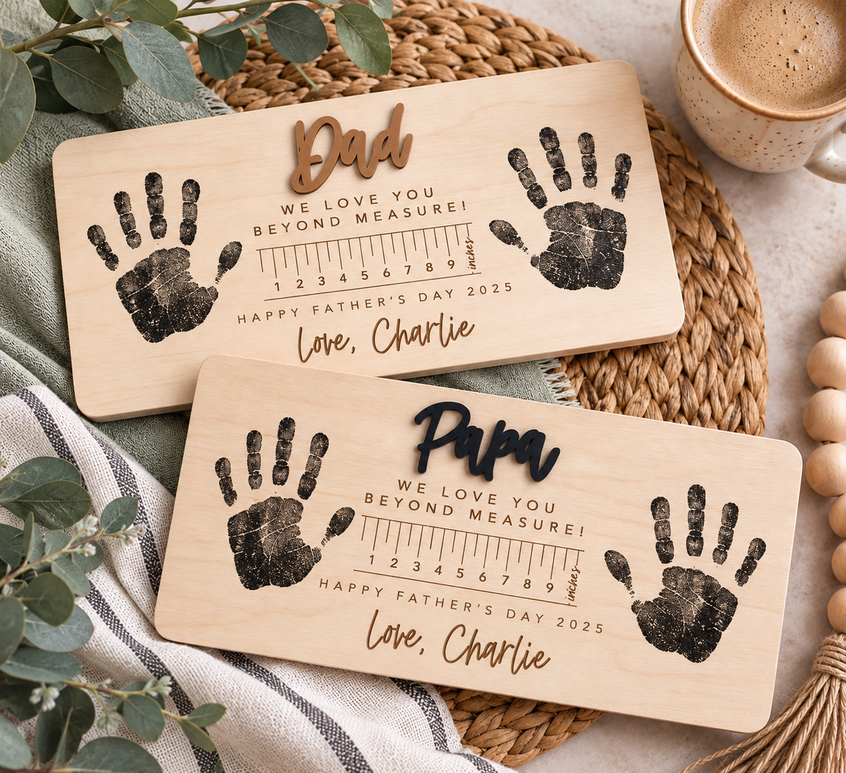 Father’s Day Handprint Keepsake | Gift from Kids - Charlie + Pine