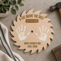 Tool-Themed Handprint Sign for Dad | Personalized Father’s Day Gift - Charlie + Pine