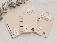 Personalized Growth Chart Ruler | Custom Height Chart for Kids