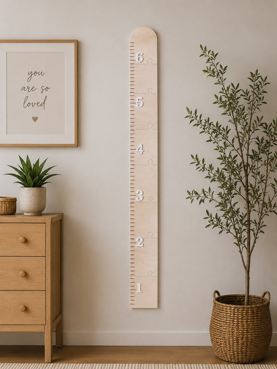 Personalized Growth Chart Ruler | Custom Height Chart for Kids