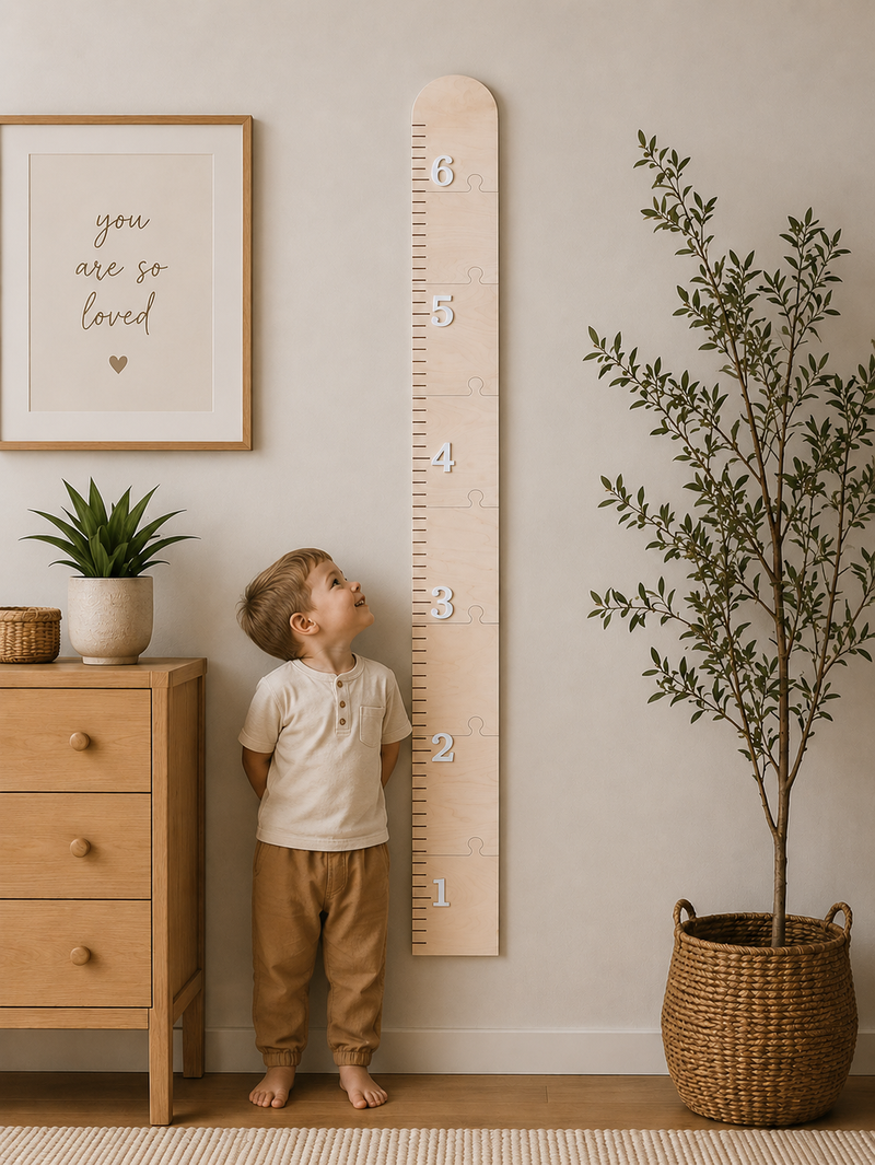 Personalized Growth Chart Ruler | Custom Height Chart for Kids - Charlie + Pine