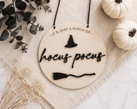 Hocus Pocus Halloween Door Hanger Sign - Charlie + Pine
