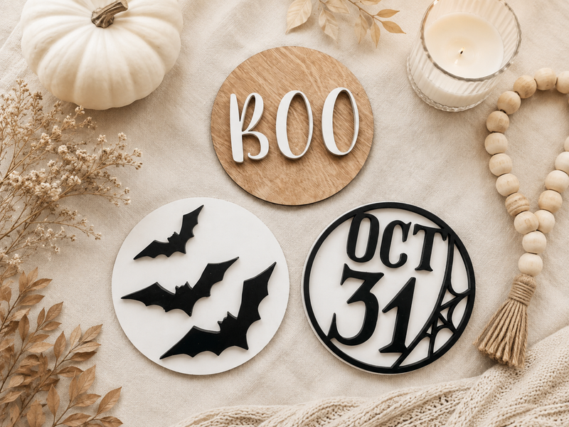 Halloween Tiered Tray Decor Set - Charlie + Pine