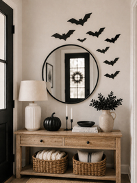 Wooden Halloween Bat Wall Decor – Set of 10 - Charlie + Pine