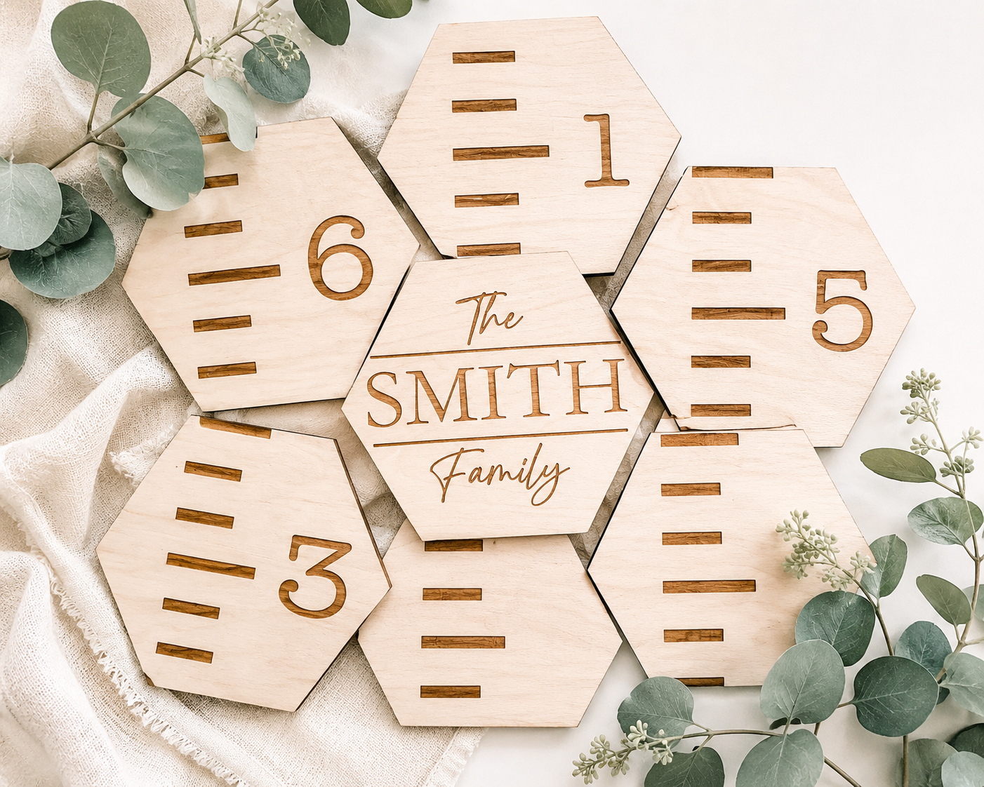 Personalized Wooden Growth Chart Markers - Charlie + Pine
