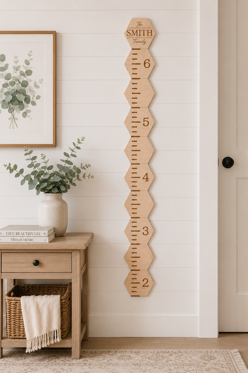 Personalized Wooden Growth Chart Markers - Charlie + Pine