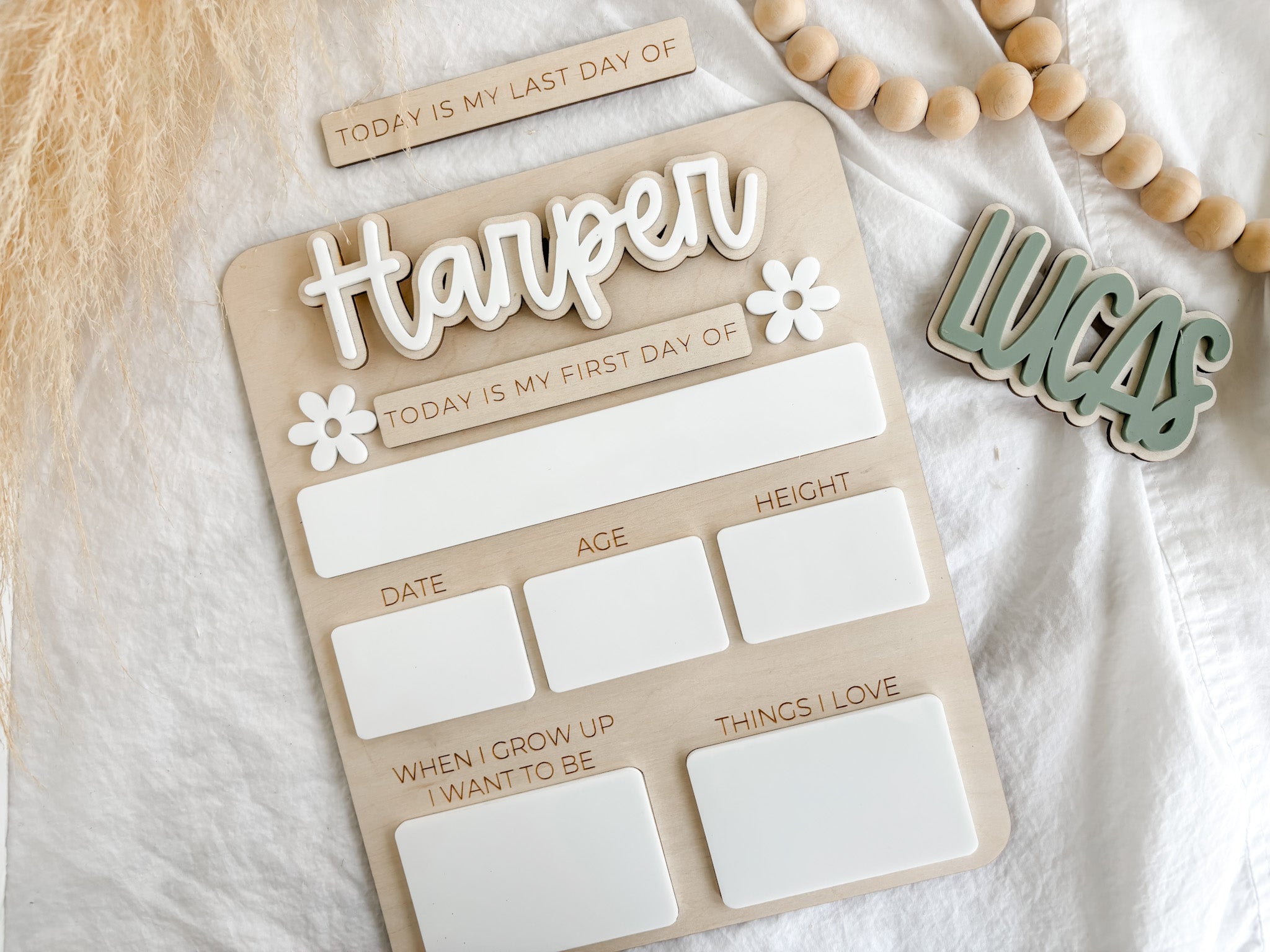 Interchangeable First Day of School Sign