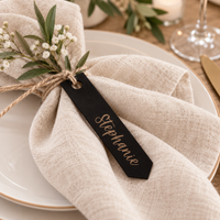 Personalized Leatherette Name Tag