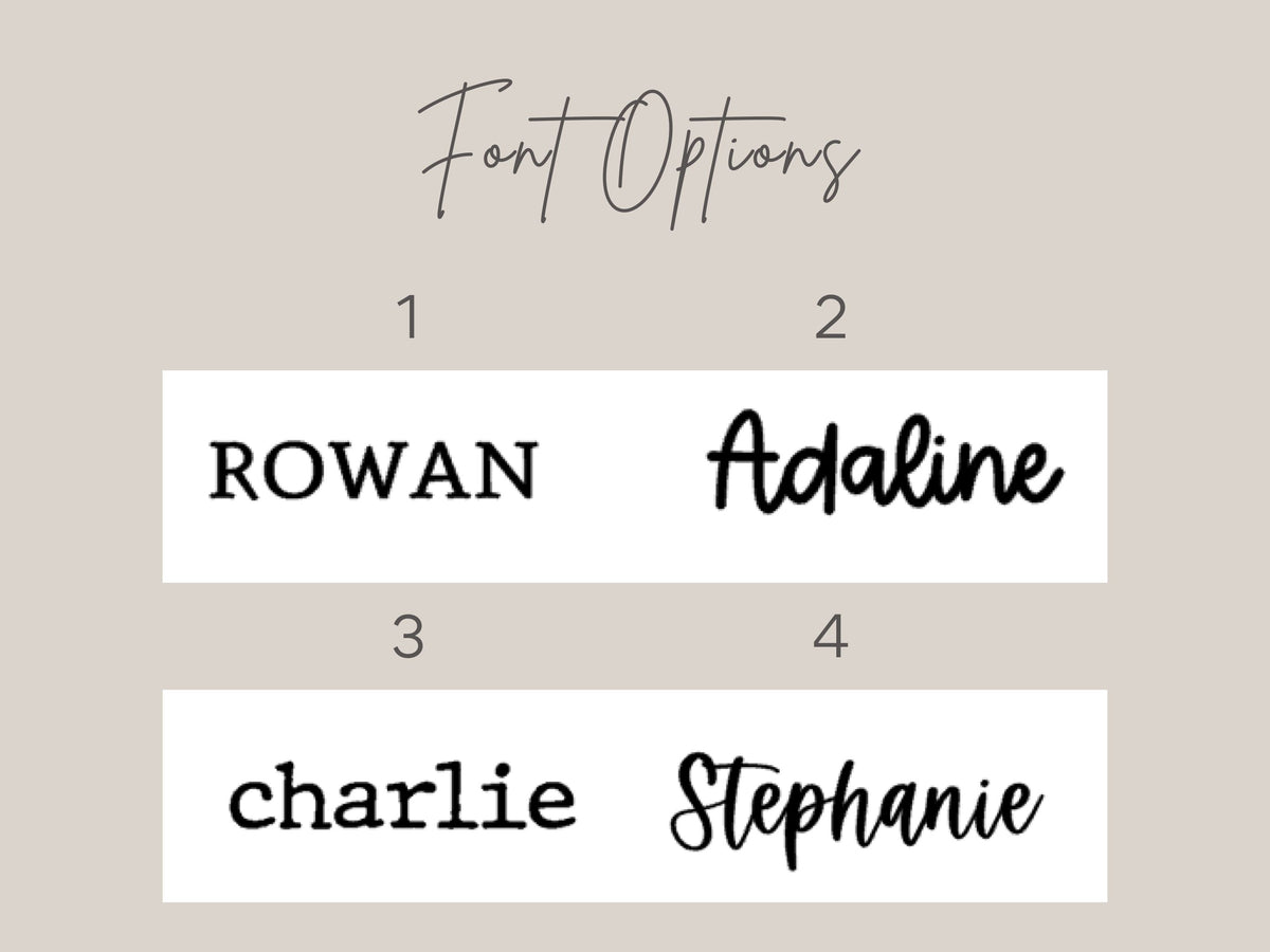 Personalized Leatherette Name Tag