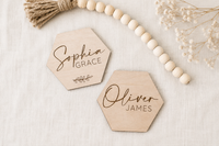 Baby Monthly Milestone Markers | Wooden First Year Photo Props - Charlie + Pine