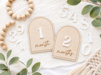 Interchangeable Baby Monthly Milestone Cards - Charlie + Pine