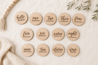 Baby Monthly Milestone Disc Set - Charlie + Pine
