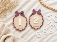Scalloped Baby Monthly Milestone Cards