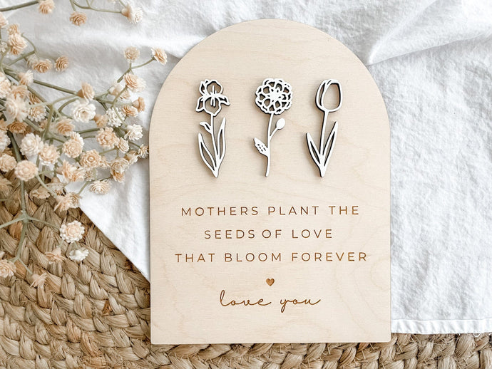 Floral Mothers Day Sign - Charlie + Pine