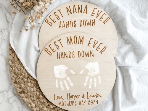 Mother's Day Handprint Sign - Charlie + Pine