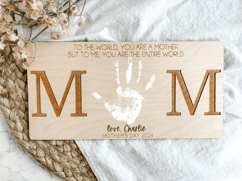 Mother's Day DIY Handprint Sign - Charlie + Pine