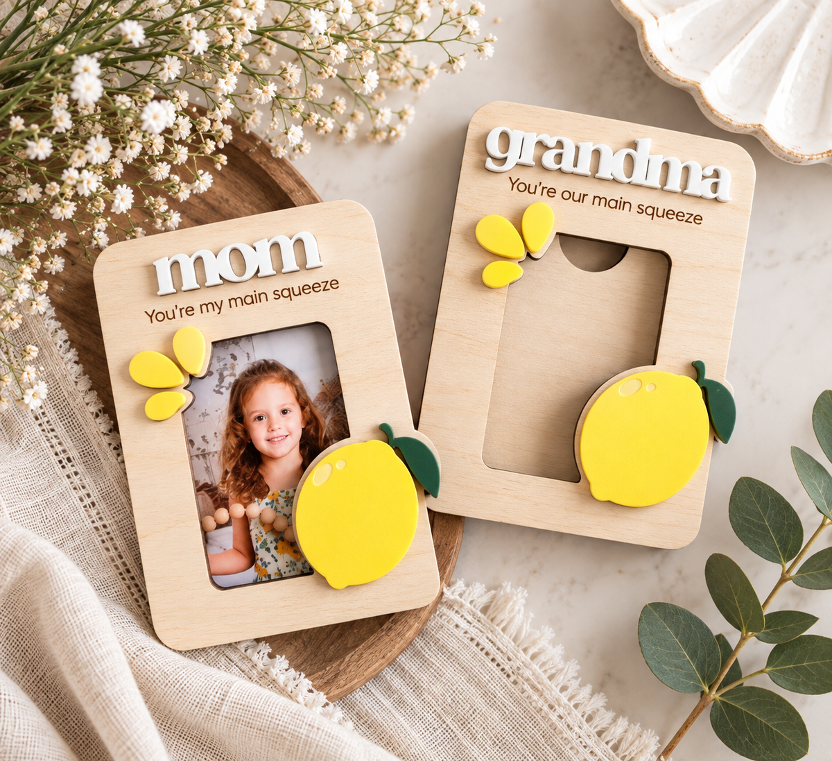 Photo Magnet Gift for Mom or Grandma | Custom Mother’s Day Keepsake - Charlie + Pine