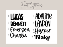 Load image into Gallery viewer, Personalized Kids Backpack Name Tag - Charlie + Pine
