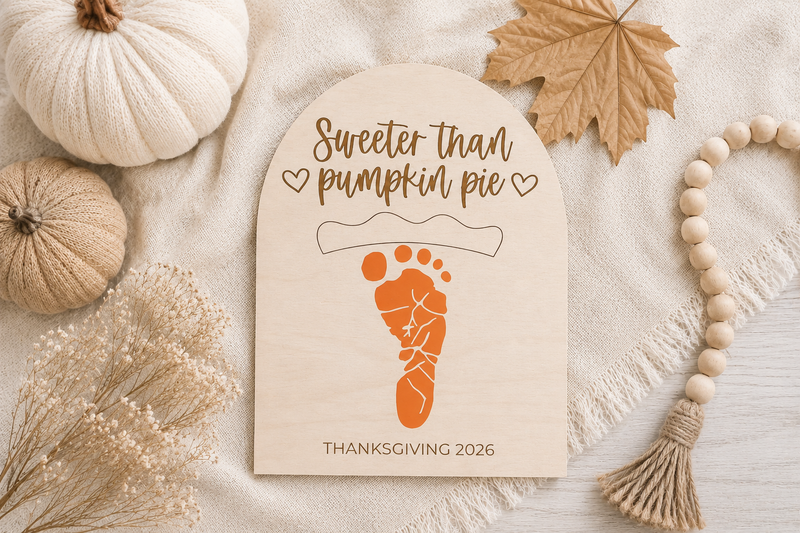 DIY Baby Footprint Thanksgiving Keepsake - Charlie + Pine