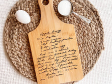 Load image into Gallery viewer, Handwritten Recipe Cutting Board - Charlie + Pine

