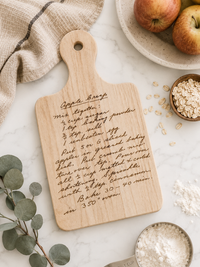 Handwritten Recipe Engraved Cutting Board