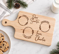 Milk and Cookies for Santa Tray | Christmas Eve Tradition Board - Charlie + Pine
