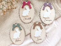 Personalized Bunny Easter Basket Name Tag - Charlie + Pine