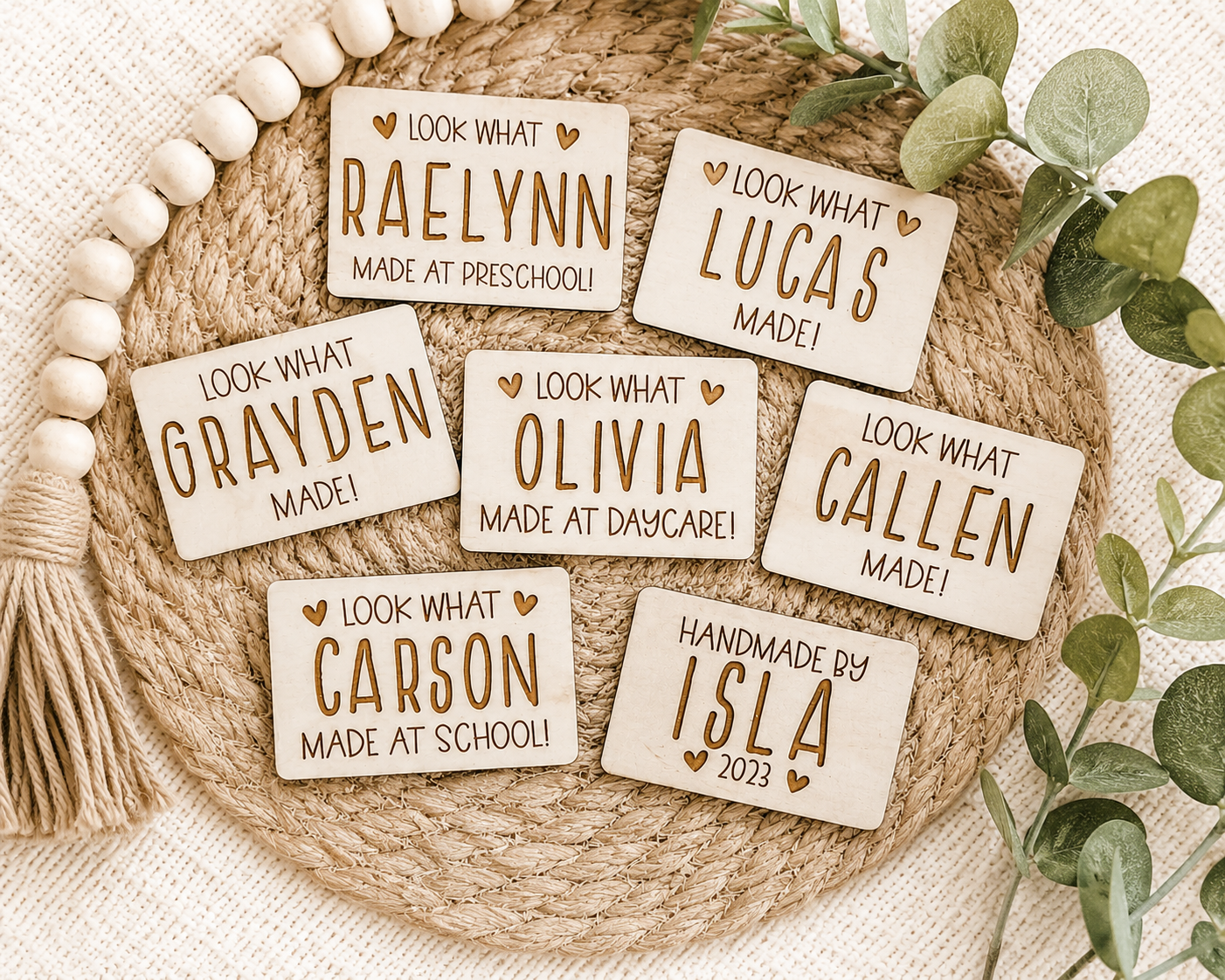 Personalized Kids Artwork Magnet - Charlie + Pine