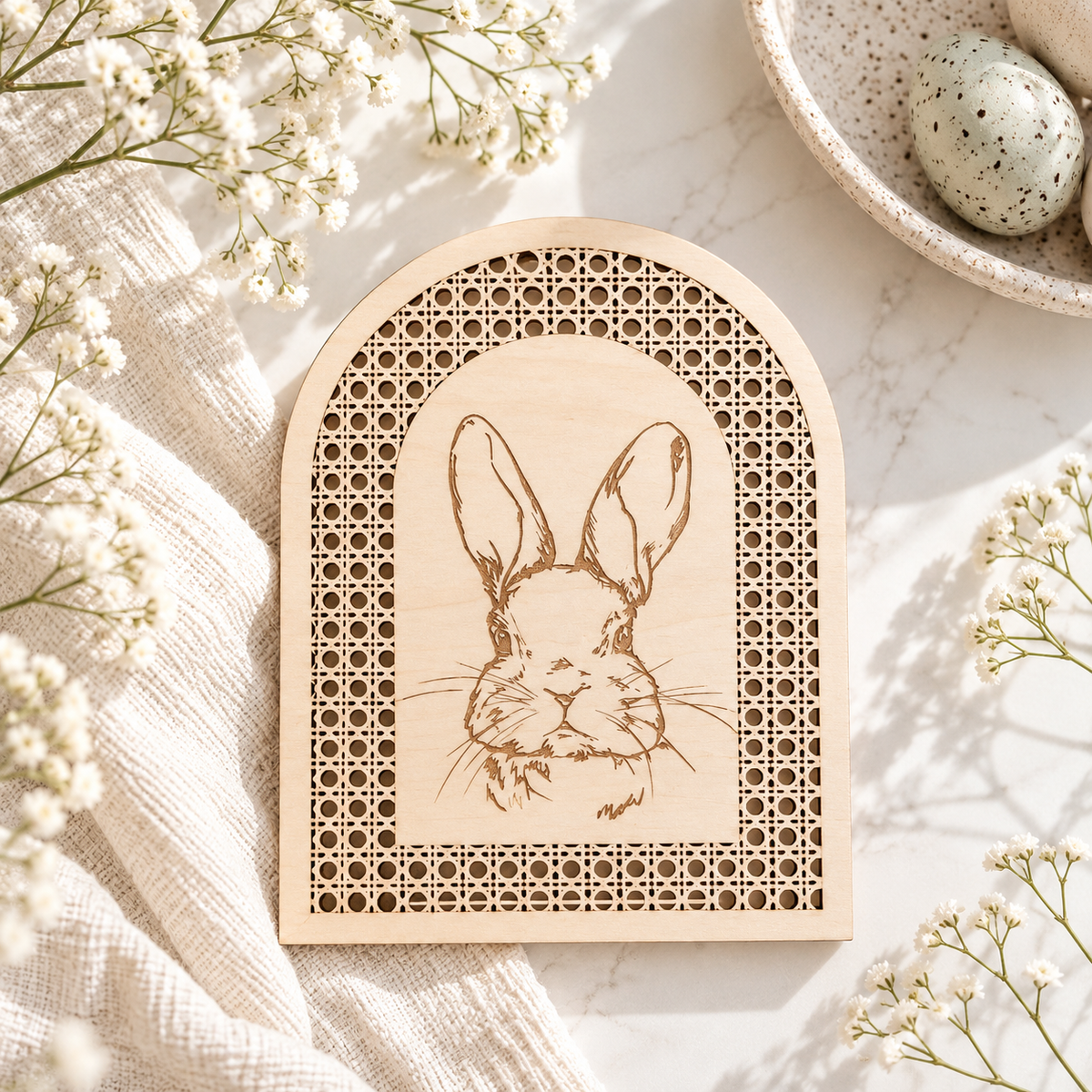 Easter Bunny Wood Sign - Charlie + Pine