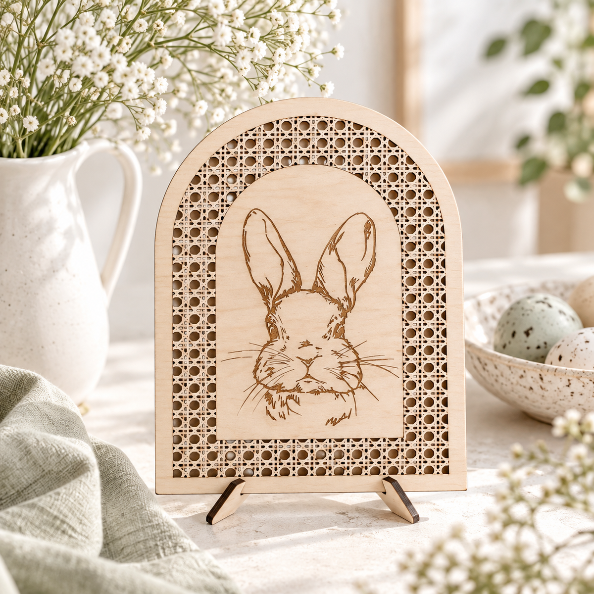 Easter Bunny Wood Sign - Charlie + Pine