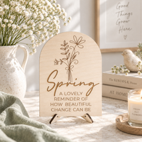 Seasonal Spring Home Decor Sign - Charlie + Pine