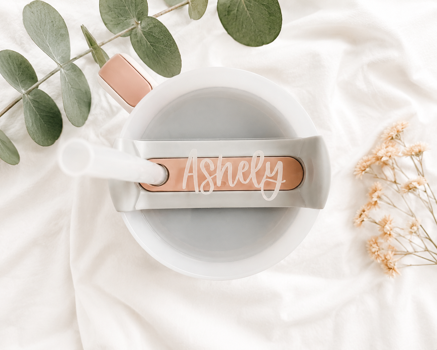 Personalized Stanley Name Plate Topper - Charlie + Pine