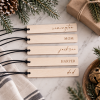 Modern Christmas Stocking Tags - Charlie + Pine