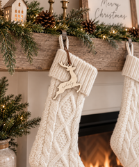 Reindeer Stocking Tags - Charlie + Pine