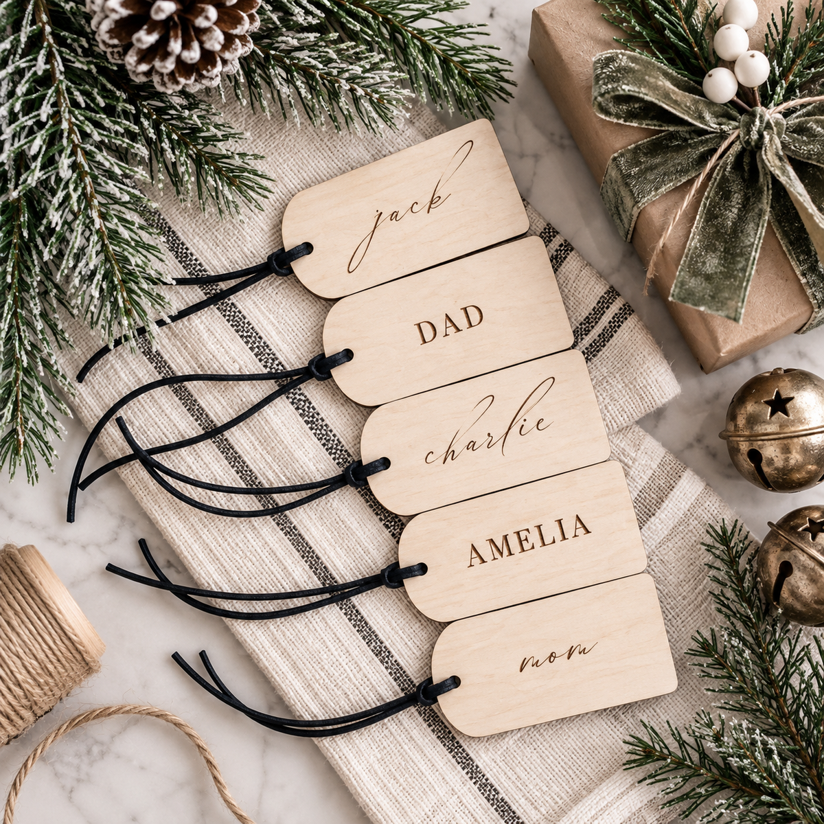 Personalized Stocking Tags - Charlie + Pine