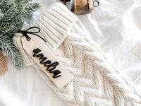 Personalized Christmas Stocking Name Tags