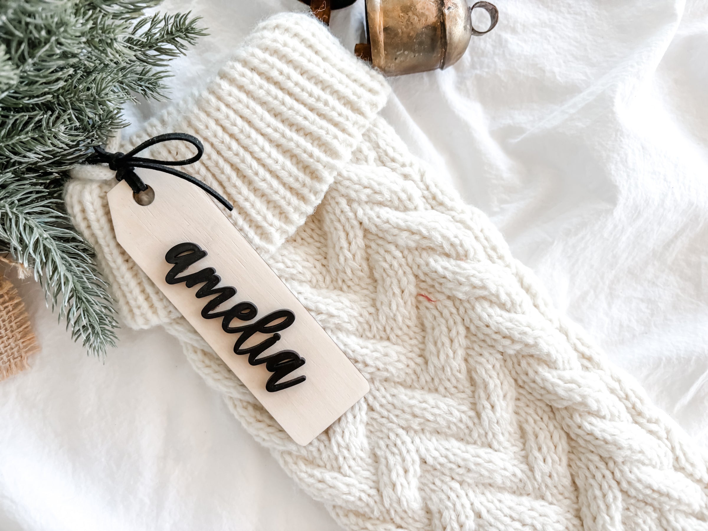 Personalized Christmas Stocking Name Tags
