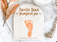 DIY Thanksgiving Footprint Keepsake - Charlie + Pine